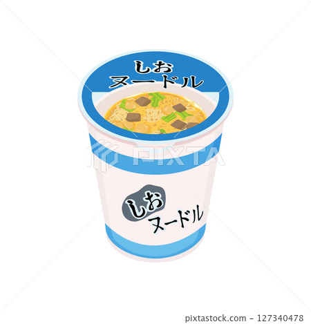 鹽味泡麵圖解 鹽味泡麵圖解 127340478