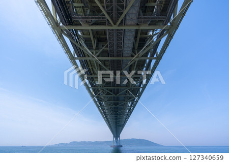 晴天,明石海峽大橋 晴天,明石海峽大橋 127340659