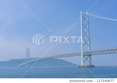 晴天，明石海峽大橋 127340677