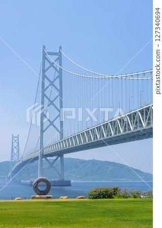 Akashi Kaikyo Bridge on a clear day Dream Lens Akashi Kaikyo Bridge on a clear day Dream Lens 127340694