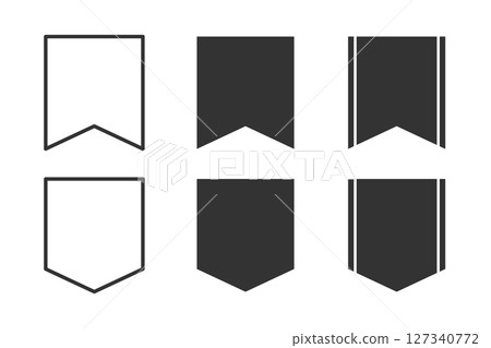 Banner label material set for rankings and awards Banner label material set for rankings and awards 127340772