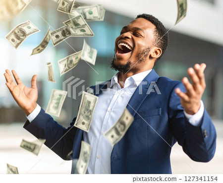 一位賺了很多錢的商人的插圖 127341154