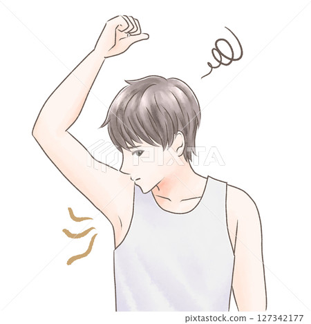 擔心腋臭的男士 127342177