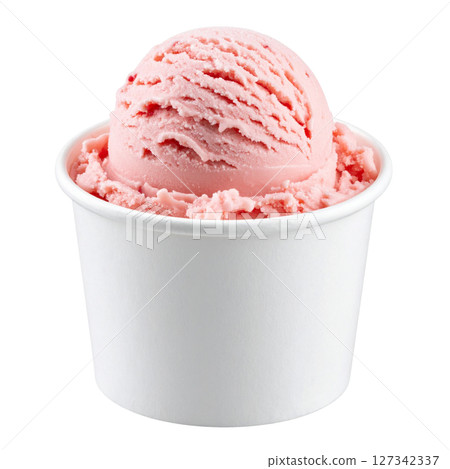Ice cream isolated on white background Ice cream isolated on white background 127342337