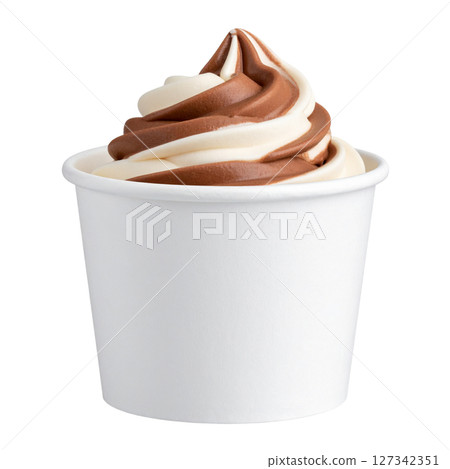Ice cream isolated on white background Ice cream isolated on white background 127342351