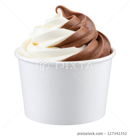 Ice cream isolated on white background Ice cream isolated on white background 127342352