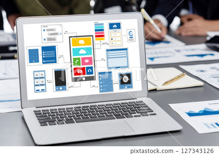 UX UI design process for brisk mobile application and website 127343126
