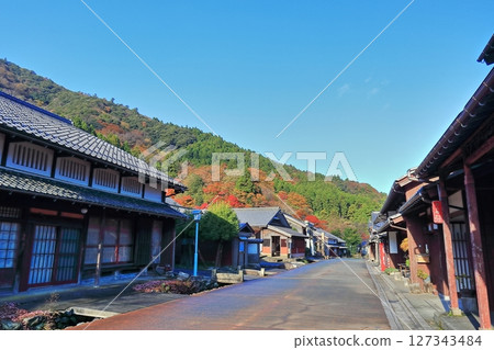 【福井縣】晴天時，若狹公路上的驛站小鎮－球磨川宿 127343484