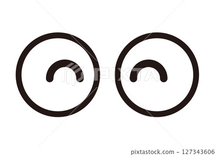 Simple monochrome icon in front view 127343606