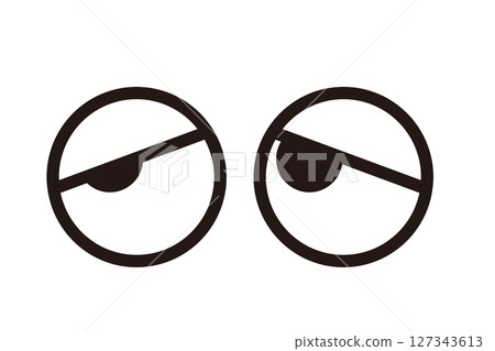 Simple monochrome icon in front view 127343613
