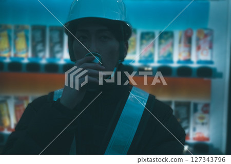 Winter break for security guards Winter break for security guards 127343796