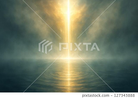 The sun hiding in the clouds 127343888