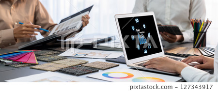 Cost reduction, cost saving concept shown on computer screen brisk Cost reduction, cost saving concept shown on computer screen brisk 127343917