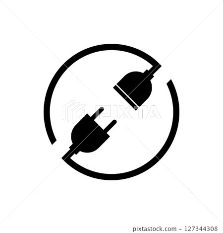 Electrical plug icon Electrical plug icon 127344308