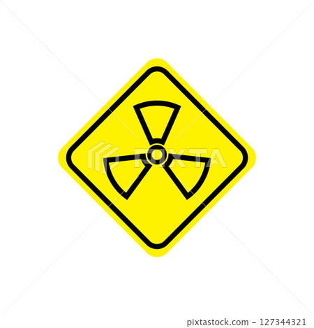 Radioactive warning logo Radioactive warning logo 127344321