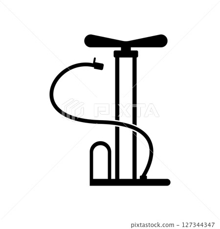manual bicycle pump icon manual bicycle pump icon 127344347