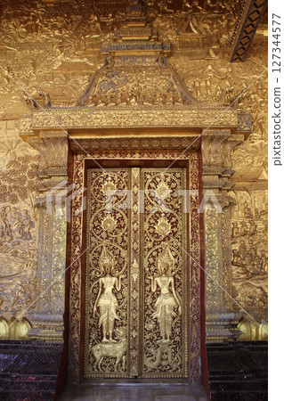 The door of Wat Mai The door of Wat Mai 127344577