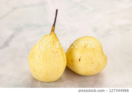 Sweet juicy yellow Chinese Pears 127344966