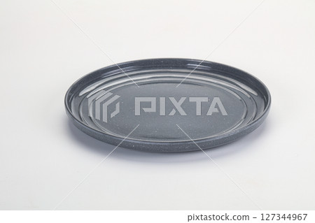 Empty clean color plate dishware Empty clean color plate dishware 127344967