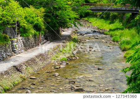 The flow of the Asuke River 127345360