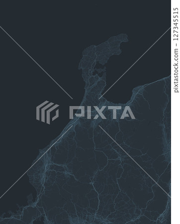 日本北陸地區的數位網路風格插圖 127345515
