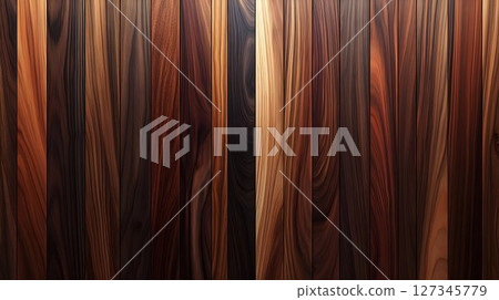 Richly Varied Dark Wood Grain Texture Background 127345779