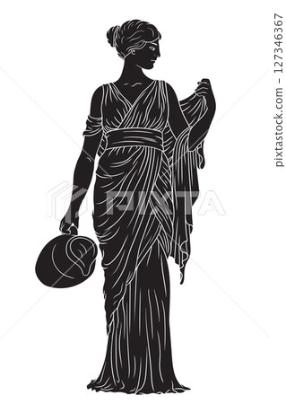Vector Greek women. Vector Greek women. 127346367