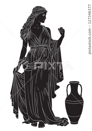 Vector Greek women. 127346377