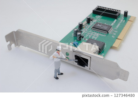 A Charming Chef Figurine Joyfully Baking Treats A Charming Chef Figurine Joyfully Baking Treats 127346480