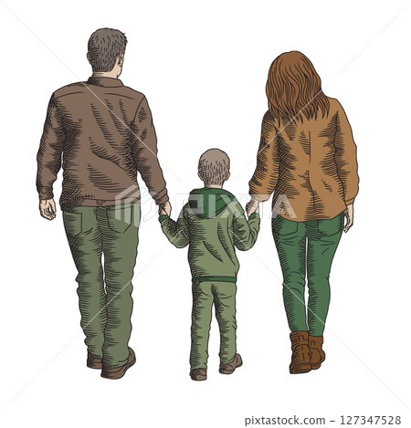 Father mother and son 127347528