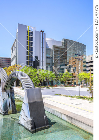 Fountain monument, Yokkaichi City Park view from Nanami no Kakehashi Bridge Fountain monument, Yokkaichi City Park view from Nanami no Kakehashi Bridge 127347778