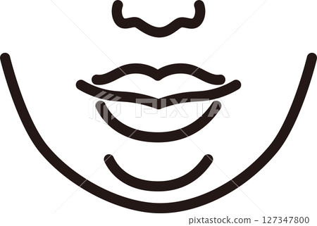 Icon Cosmetic medicine Cosmetic surgery Face Fat Double chin Woman Pictogram Design Illustration Material Icon Cosmetic medicine Cosmetic surgery Face Fat Double chin Woman Pictogram Design Illustration Material 127347800