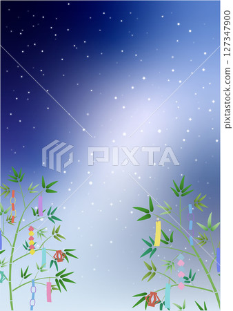 七夕/銀河向量插圖 127347900