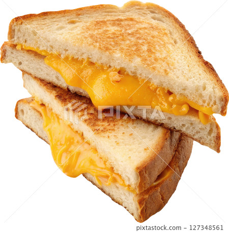 Grilled cheddar cheese sandwich 127348561