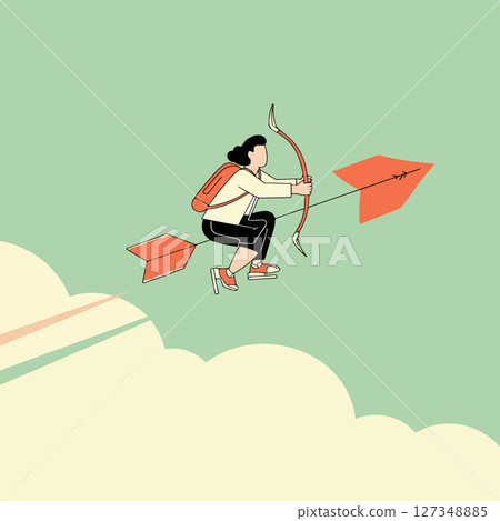 Archer Riding an Arrow Archer Riding an Arrow 127348885