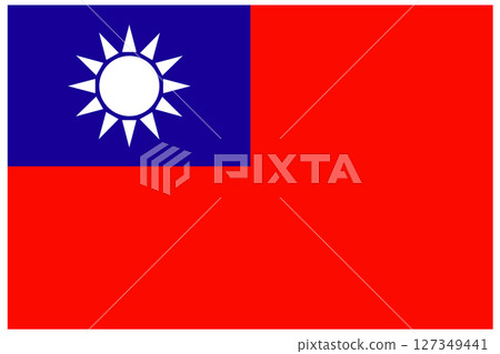 Taiwan National Flag Vector Illustration Taiwan National Flag Vector Illustration 127349441