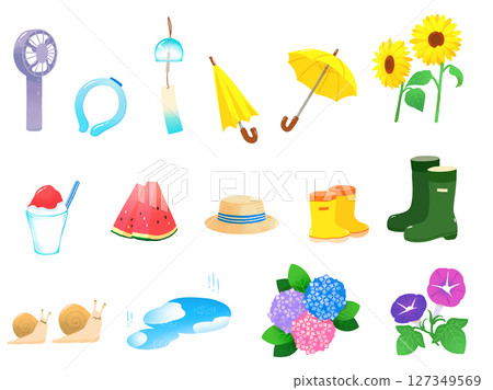 Seasonal illustrations - early summer 127349569