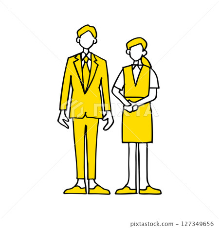 Office worker's men and women Office worker's men and women 127349656