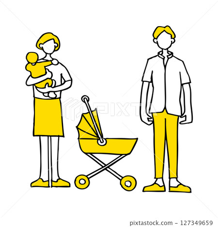 Three-person family 127349659