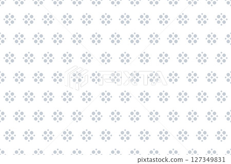 Flower geometric pattern. Seamless vector background. White and gray ornament. Ornament for fabric, wallpaper, packaging. Decorative print Flower geometric pattern. Seamless vector background. White and gray ornament. Ornament for fabric, wallpaper, packaging. Decorative print 127349831