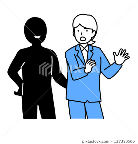 騷擾插圖 127350500