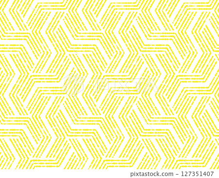 Abstract geometric pattern with stripes, lines. Seamless vector background. White and yellow ornament. Simple lattice graphic design Abstract geometric pattern with stripes, lines. Seamless vector background. White and yellow ornament. Simple lattice graphic design 127351407