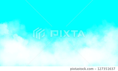 夏日藍天和積雨雲的插圖 127351637