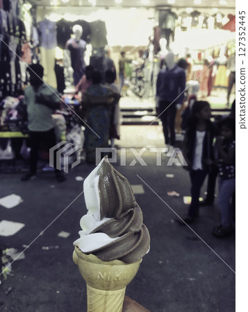 Soft Serve Ice Cream, Night Market Street Food Delight, Mambalam,  127352445