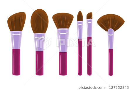 Set of Makeup Brushes Beauty and Cosmetic Tools Set of Makeup Brushes Beauty and Cosmetic Tools 127352843