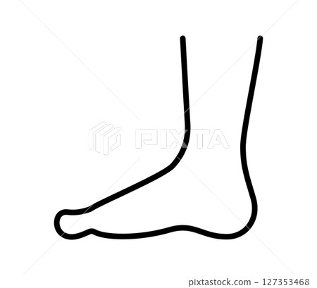 Simple foot icon illustration vector Simple foot icon illustration vector 127353468
