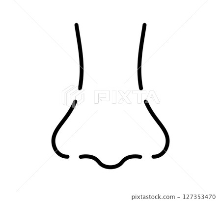 簡單的鼻子圖示插圖向量 127353470