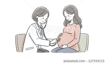 醫生和孕婦 127354115