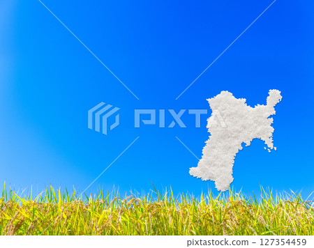 用米製作的宮城縣地圖 127354459