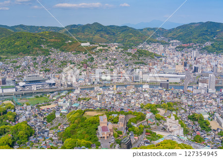 (Nagasaki Prefecture) Nagasaki cityscape as seen from the observation deck at the top of Mount Inasa 127354945